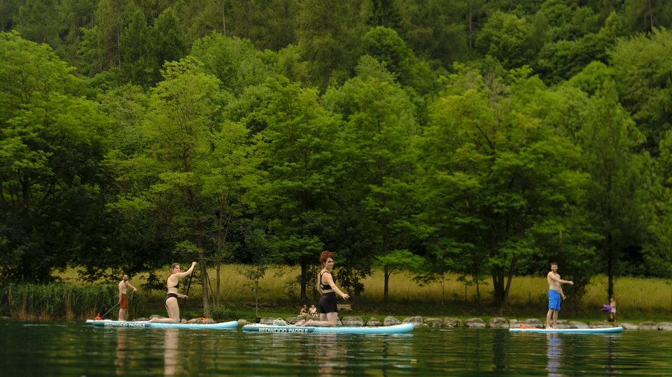 Paddle-santé au lac de Lauzet-Ubaye
